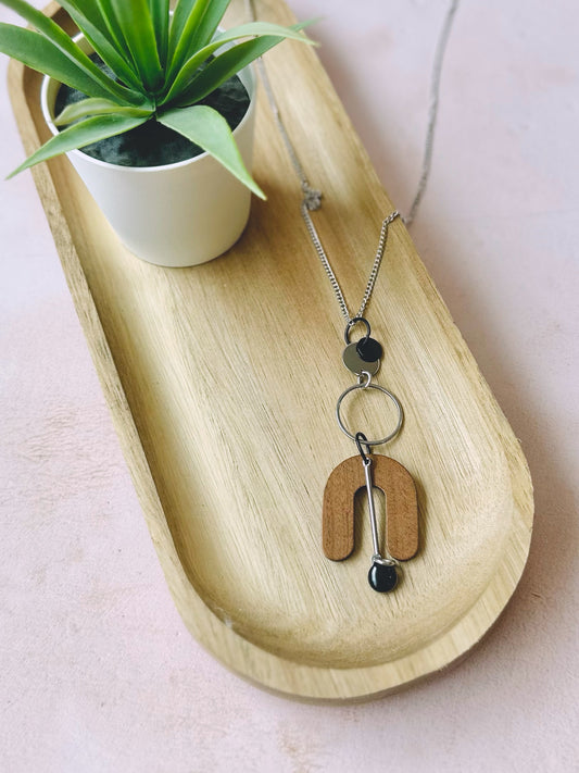 Collier - Inox & Bois