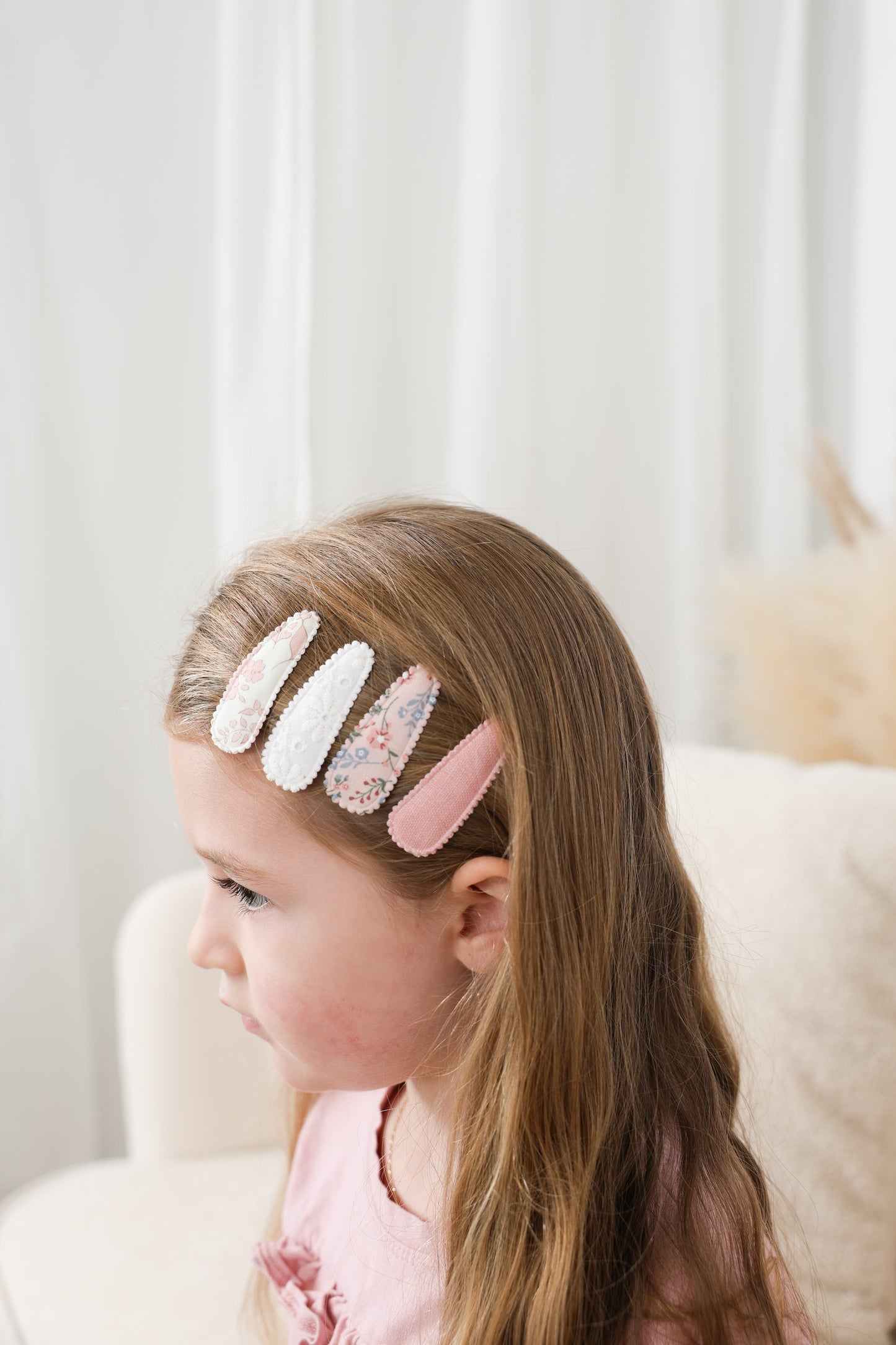 Barrettes - Rose Floral