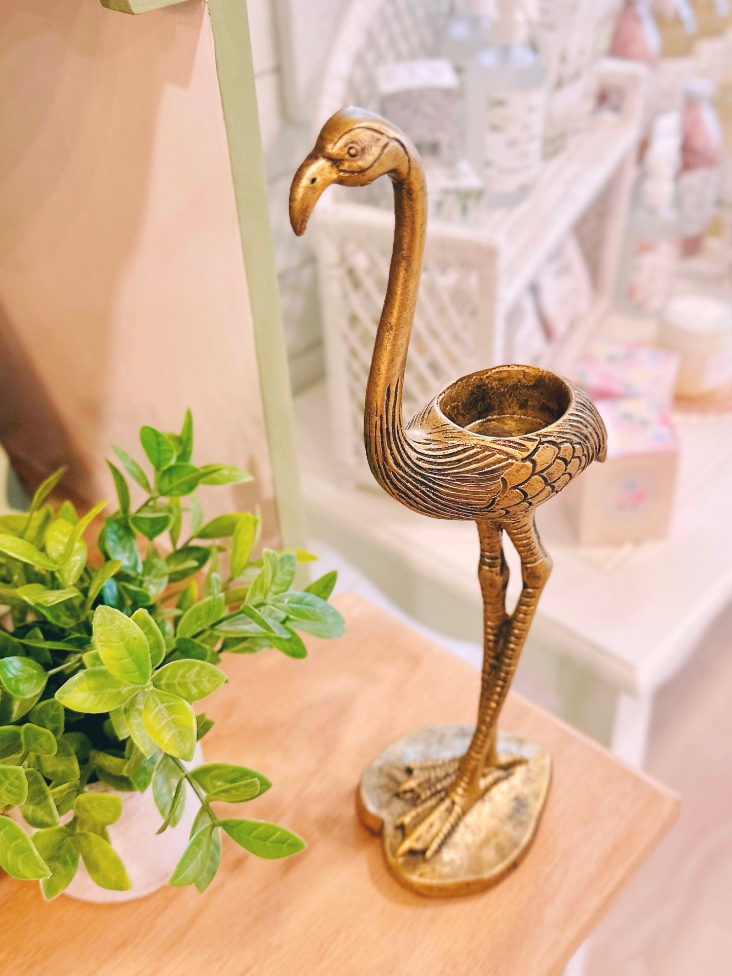 Bougeoir - Flamant Doré