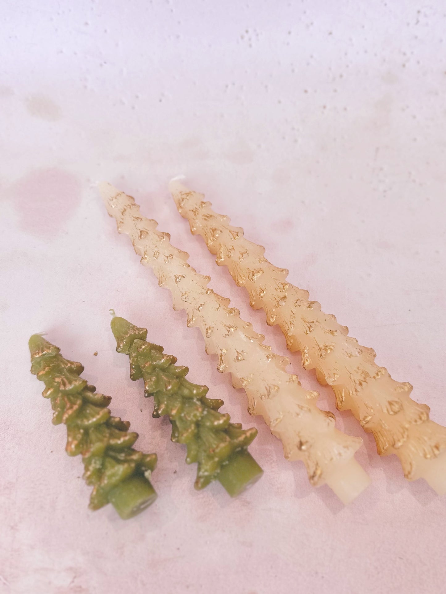 Duo De Chandelles - Sapin Crème