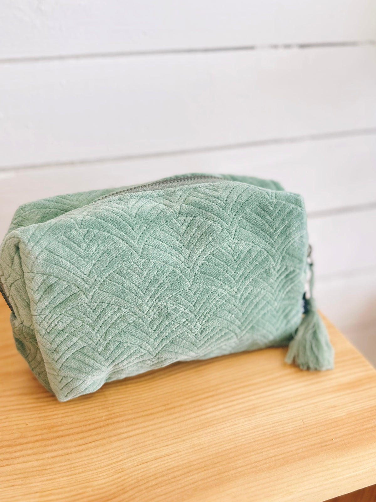 Trousse En Velours - Jade