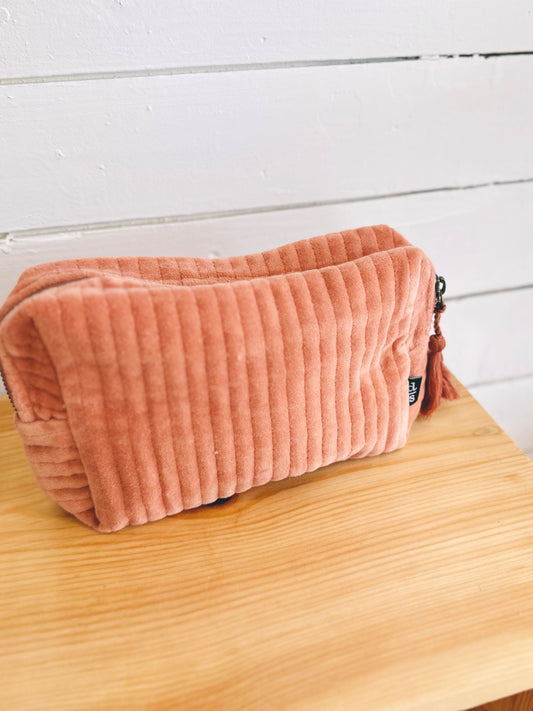 Trousse En Velours - Cuivre