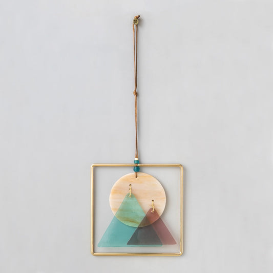 Vitrail - Coucher De Soleil Montagneux