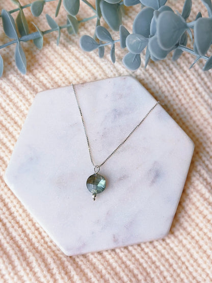 Collier - Labradorite Facettée