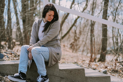 Veste Longue - Kaki Texturé