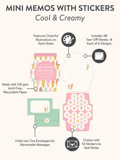 Mini-mémos - Crèmes Glacées