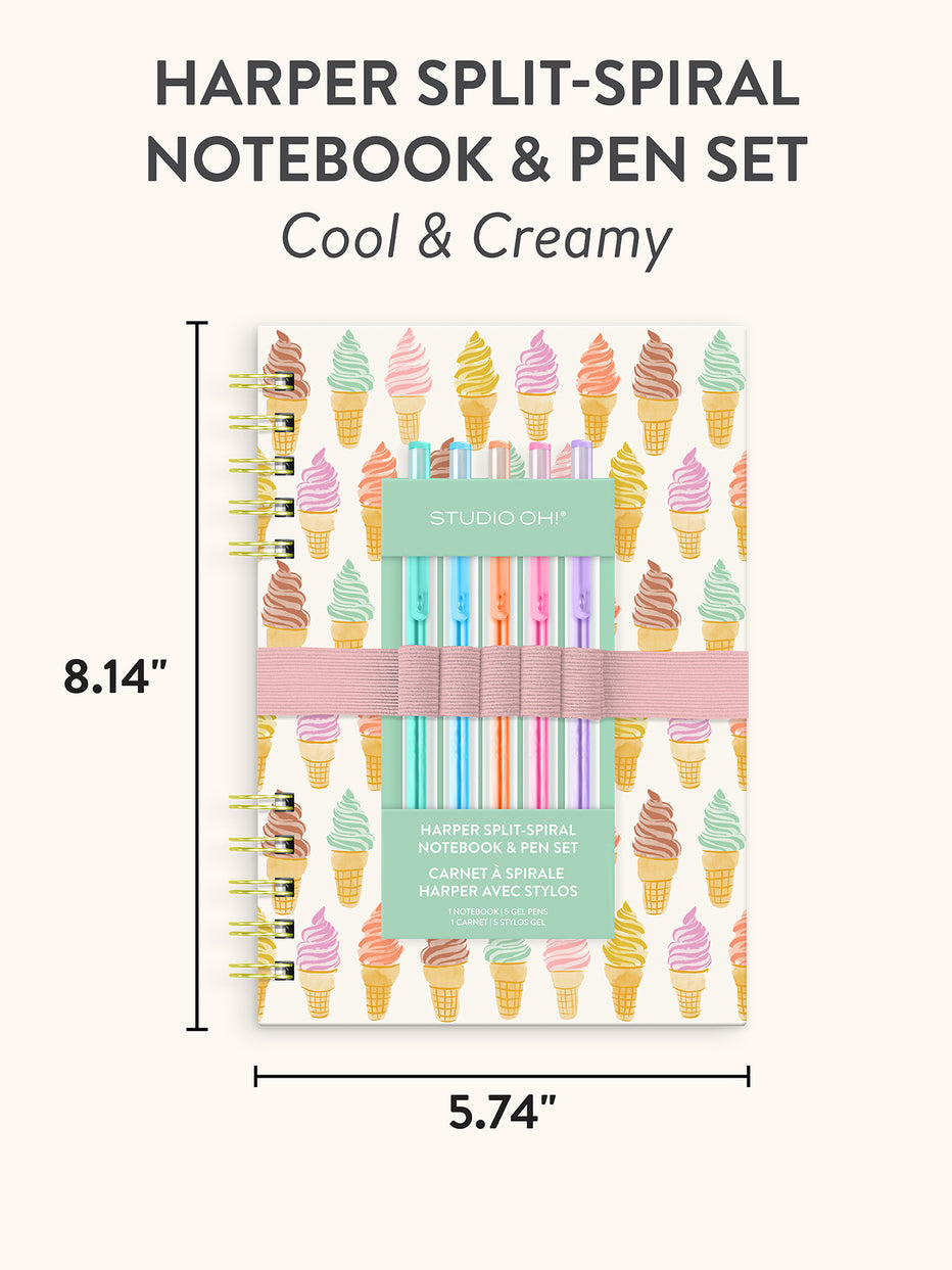 Cahier & Stylos - Crèmes Glacées