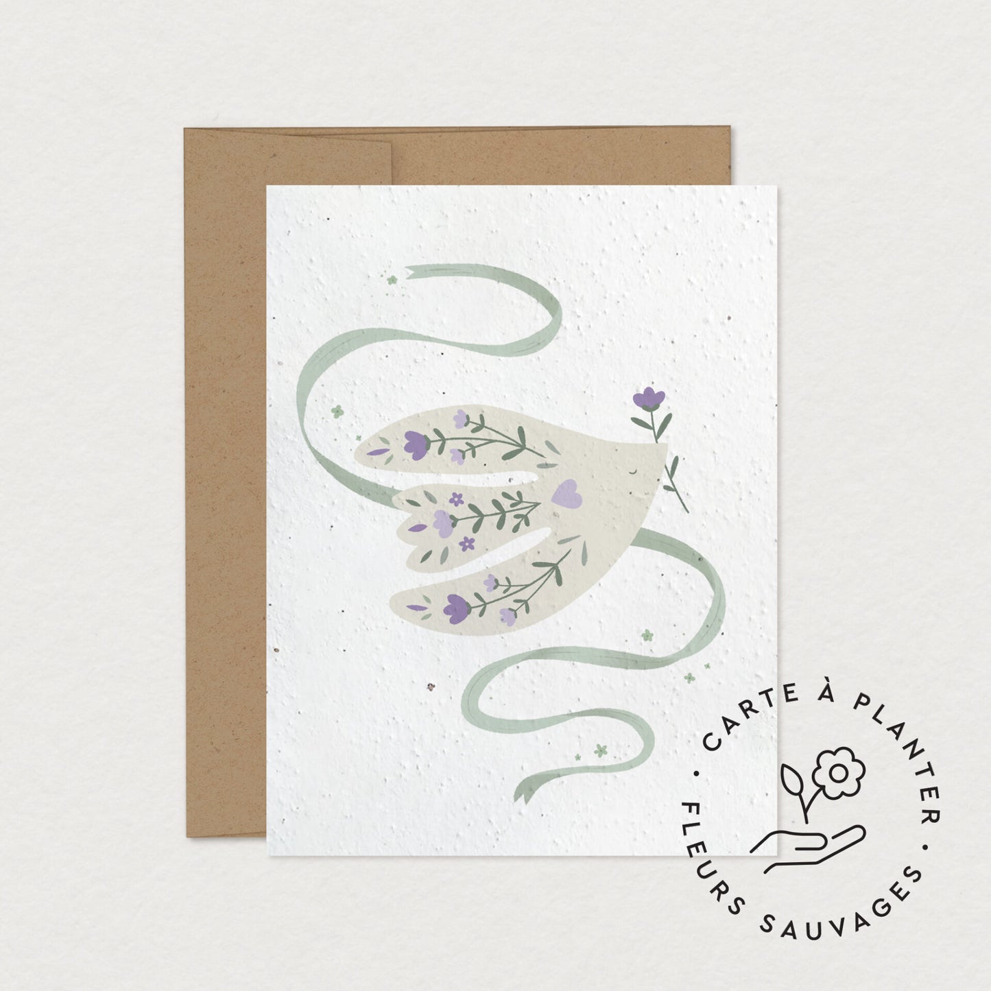 Carte De Souhait Ensemencée - Envolée
