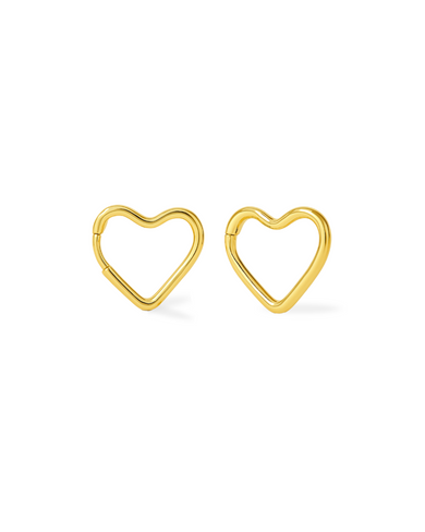Boucles D’oreilles - Cœur - Or