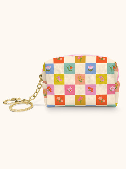 Porte-monnaie - Fleurs En Damier