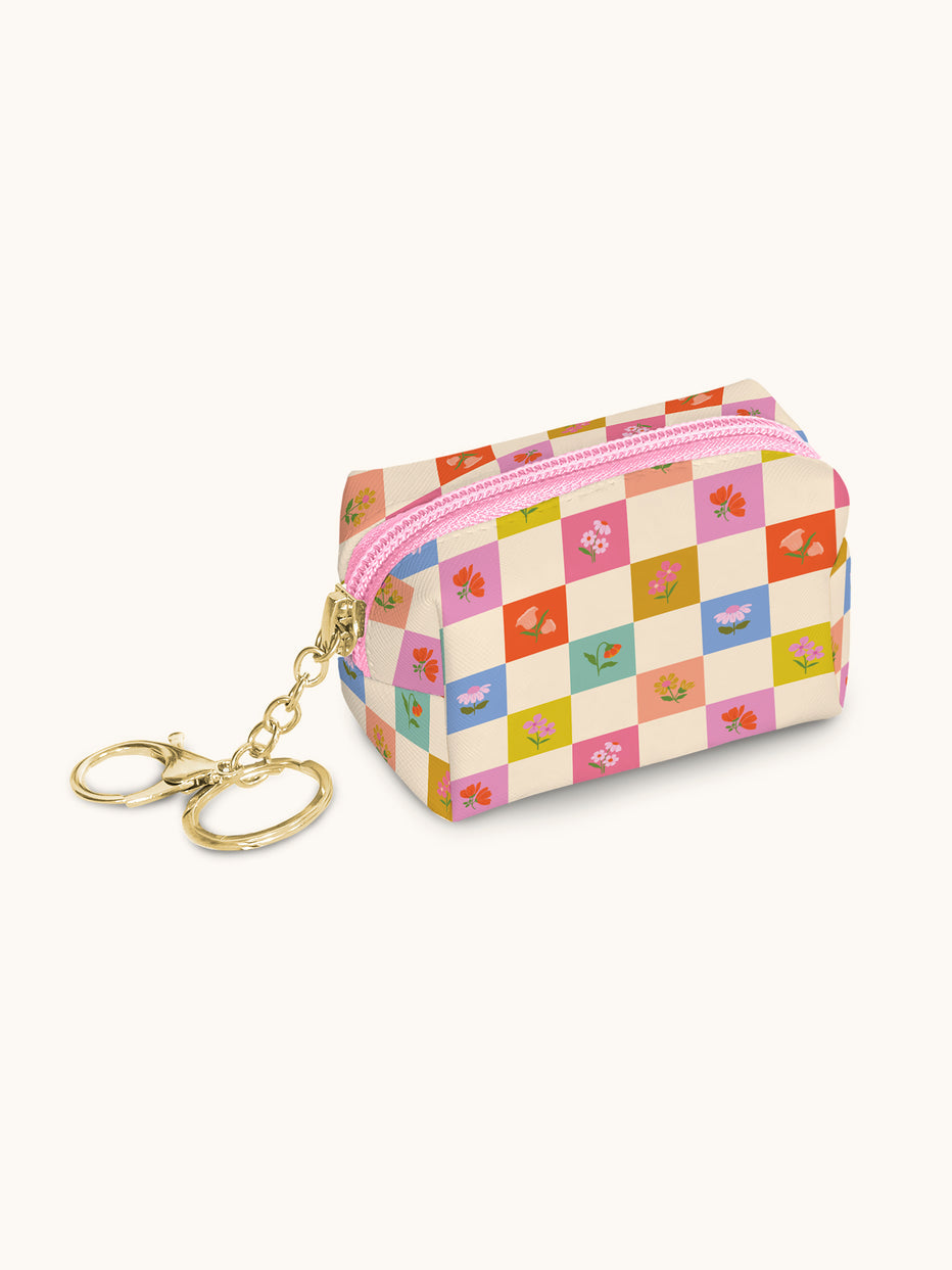 Porte-monnaie - Fleurs En Damier