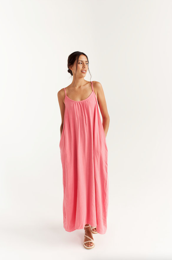 Robe Longue - Isabella - Rose