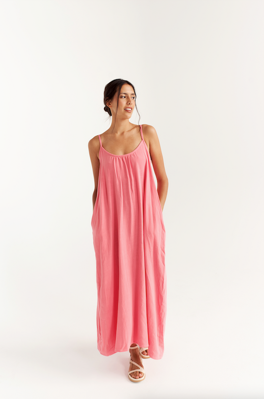 Robe Longue - Isabella - Rose