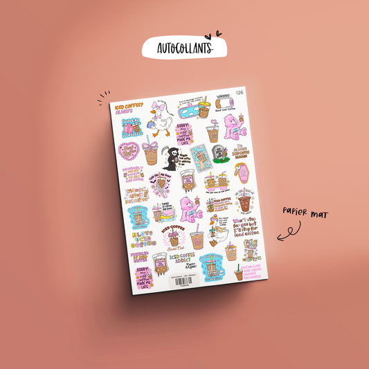 Autocollants - Iced Coffee