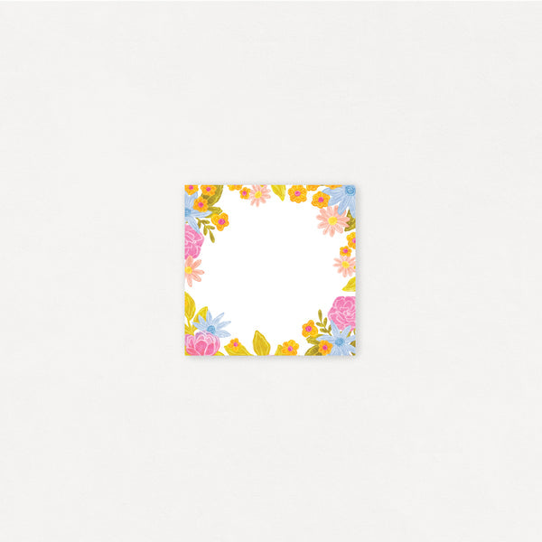 Bloc-Notes Autocollants - Floral Pop