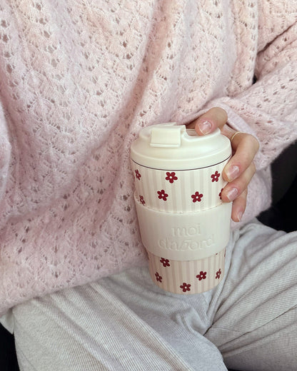 Tasse De Voyage - Rayures Florales