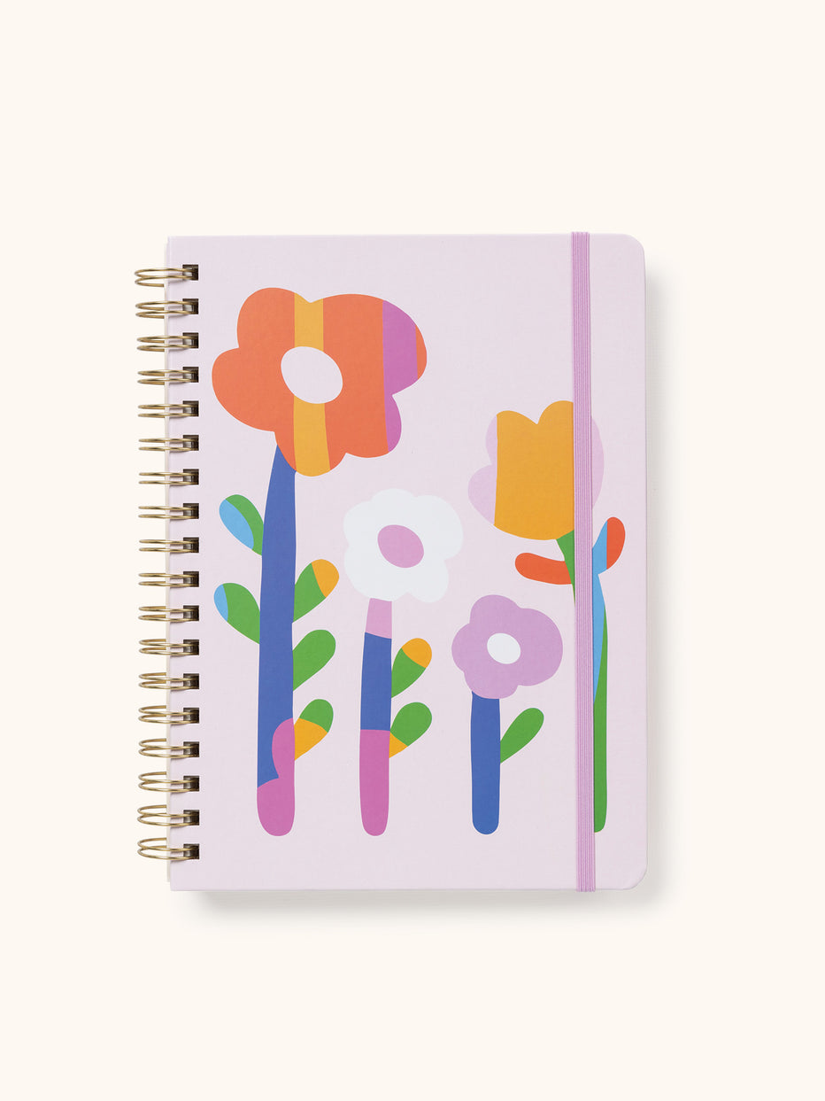Agenda Non-daté - Fleurs Rétro