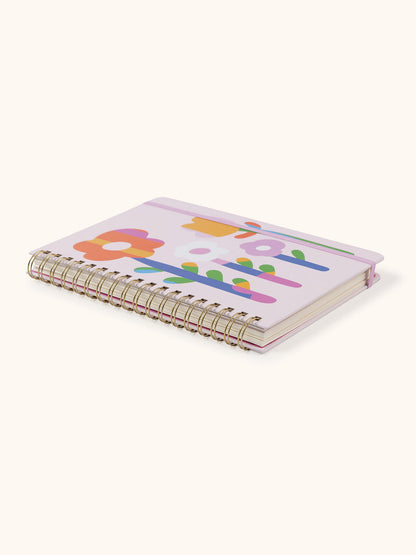 Agenda Non-daté - Fleurs Rétro