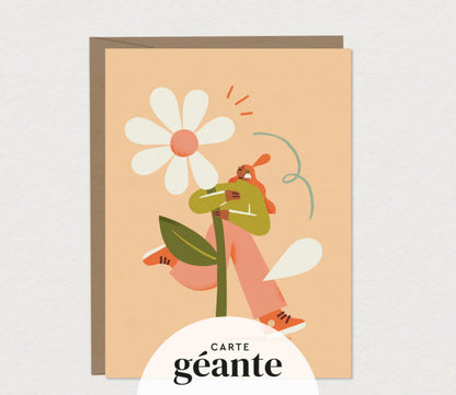Carte De Souhait Géante - Daisy