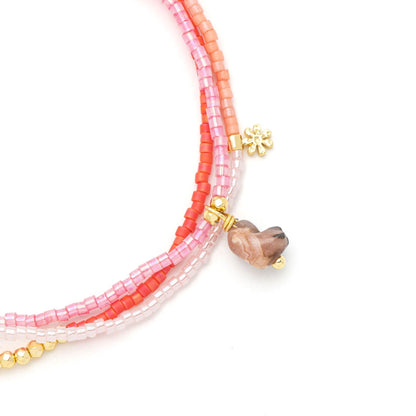 Bracelet 2 En 1 - Rodochrosite