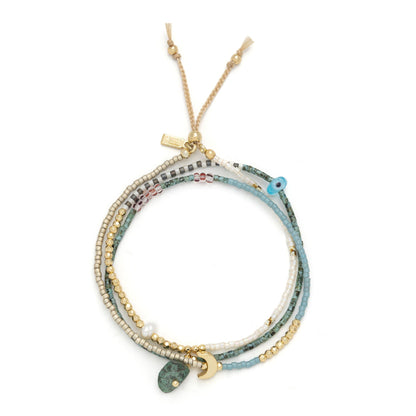 Bracelet 2 En 1 - Turquoise Africaine