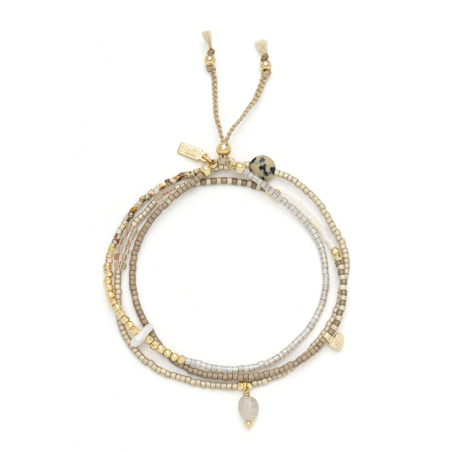 Bracelet 2 En 1 - Labradorite