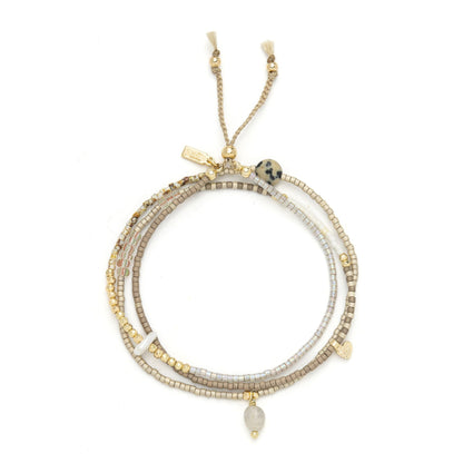 Bracelet 2 En 1 - Labradorite