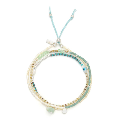 Bracelet 2 En 1 - Amzonite