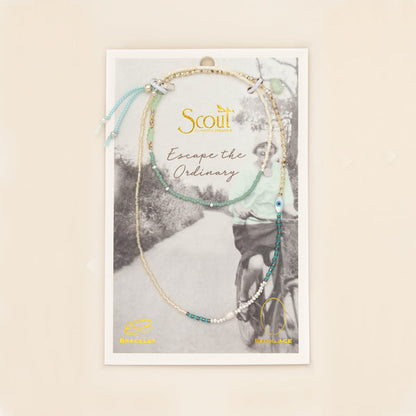 Bracelet 2 En 1 - Amzonite