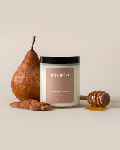 Bougie De Soya - Poire, Miel & Amande