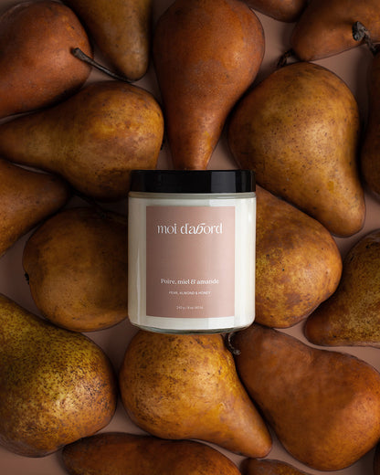 Bougie De Soya - Poire, Miel & Amande