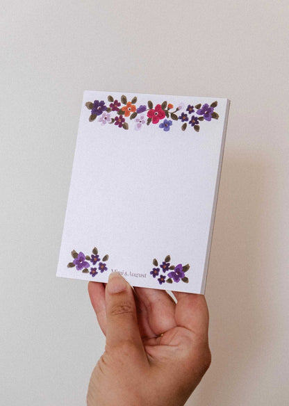 Mini Bloc-Notes - Bouquet
