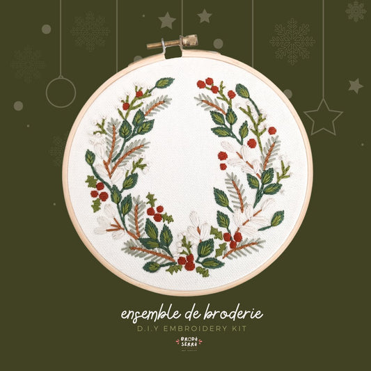 Kit De Broderie D.I.Y. - Couronne D’hiver