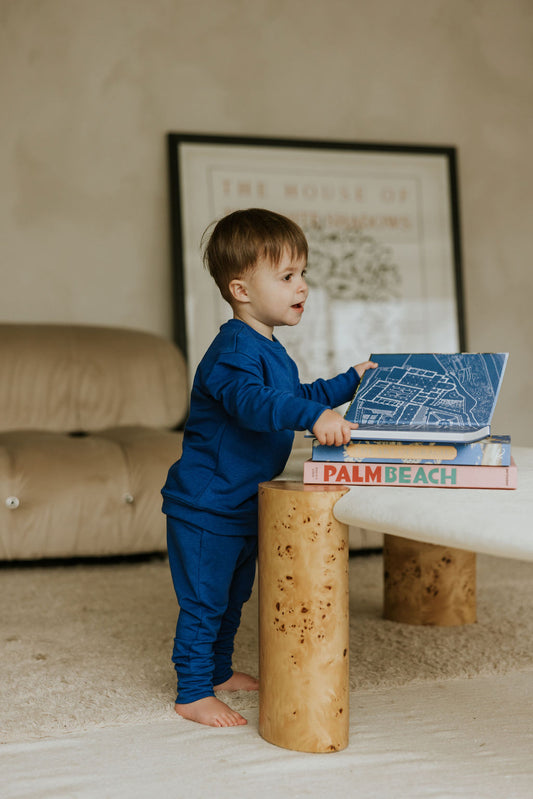 Pantalon French Terry - Bleu Royal