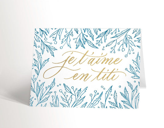 Carte De Souhait - Je T’aime En Titi