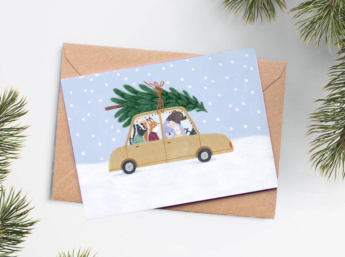 Carte De Noël - En Route Vers Noël