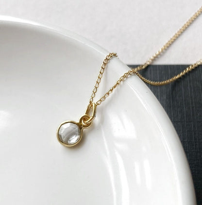 Collier - Cercle - Quartz - Or