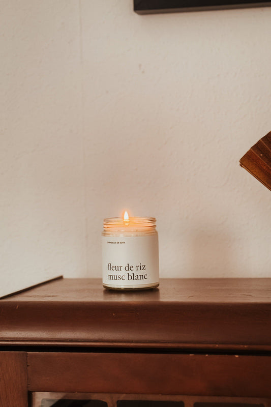 Bougie De Soya - Fleur De Riz Musc Blanc