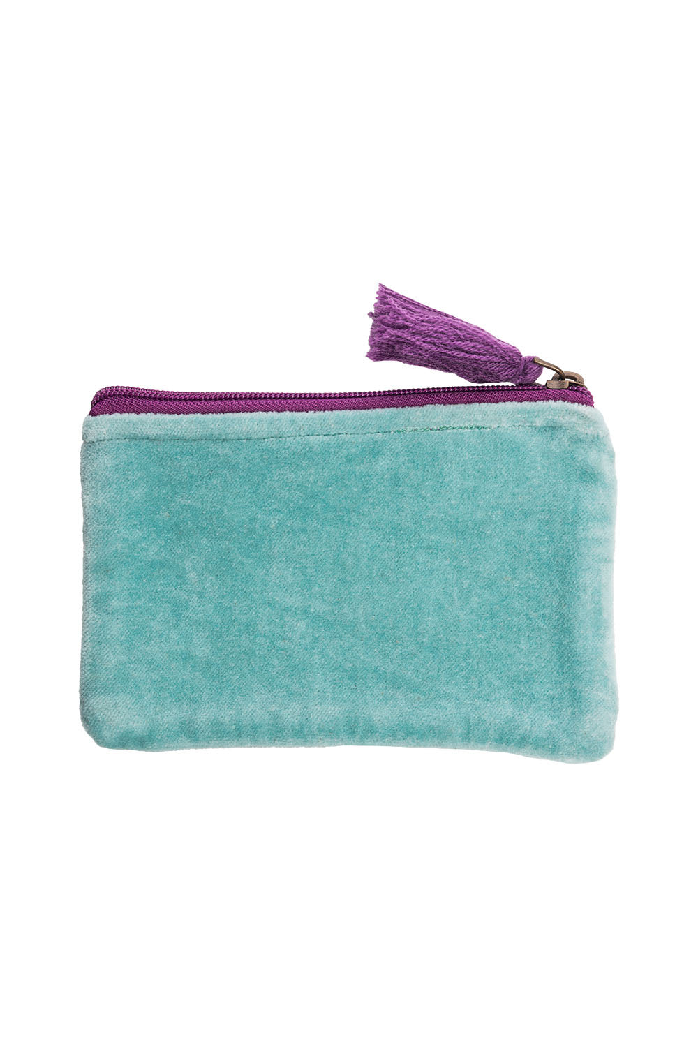 Trousse - Velour Floral Bleu