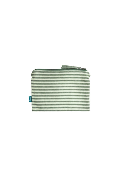 Trousse - Rayé Vert & Crème