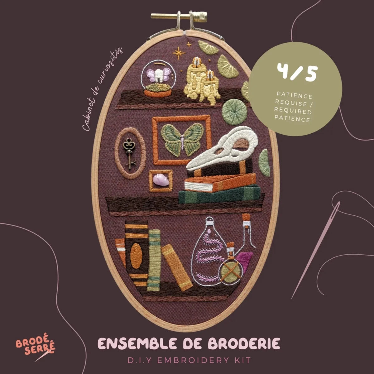Kit De Broderie D.I.Y - Petit Cabinet De Curiosités