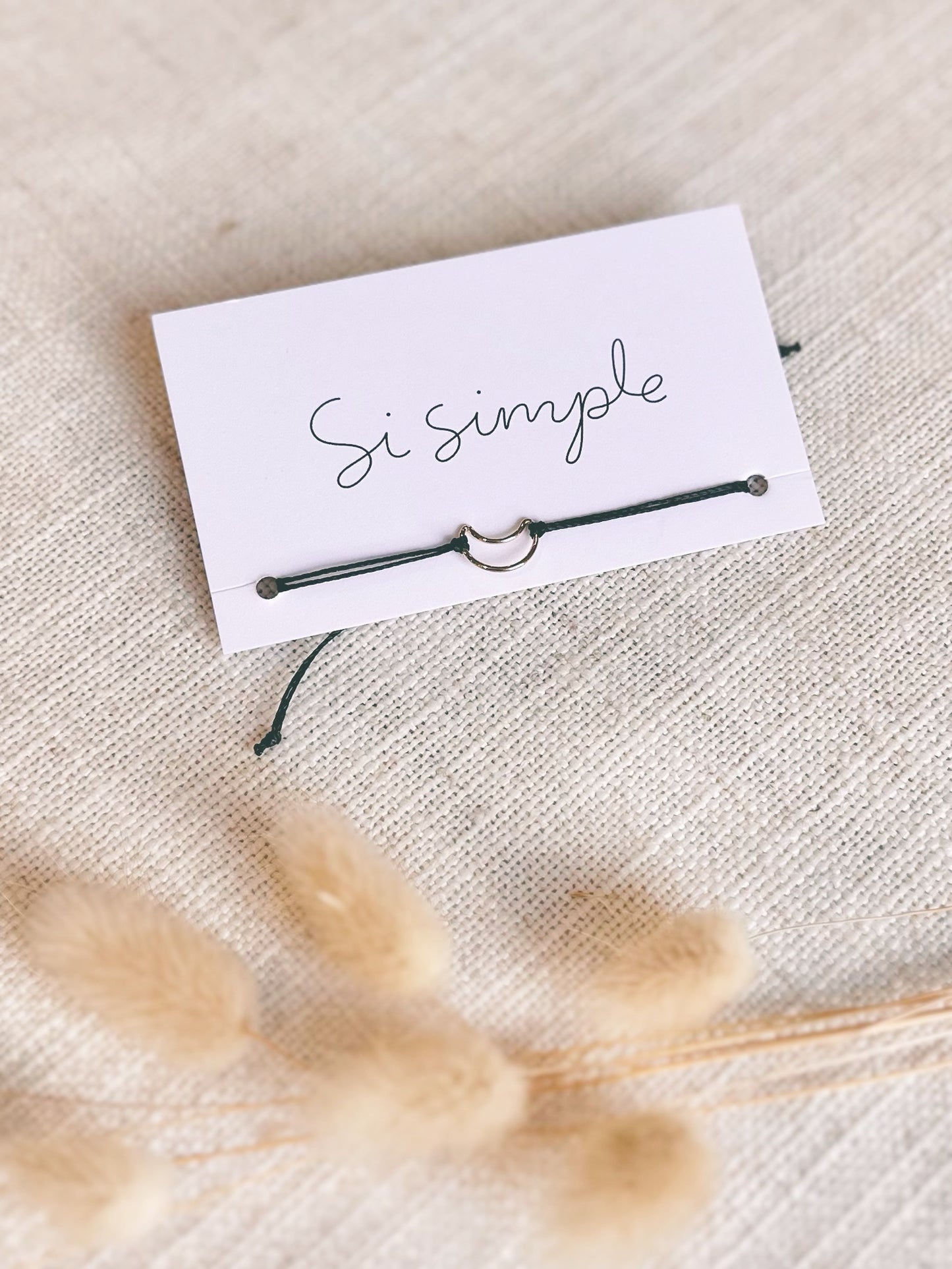 Bracelet Lune - Noir & Or