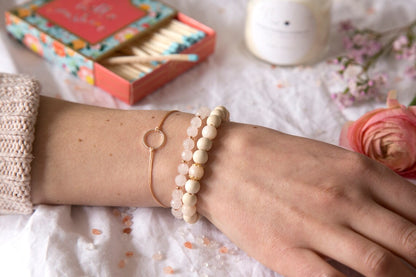 Bracelet - Marilou - Argent & Rose