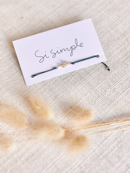 Bracelet Olivier - Teal & Or