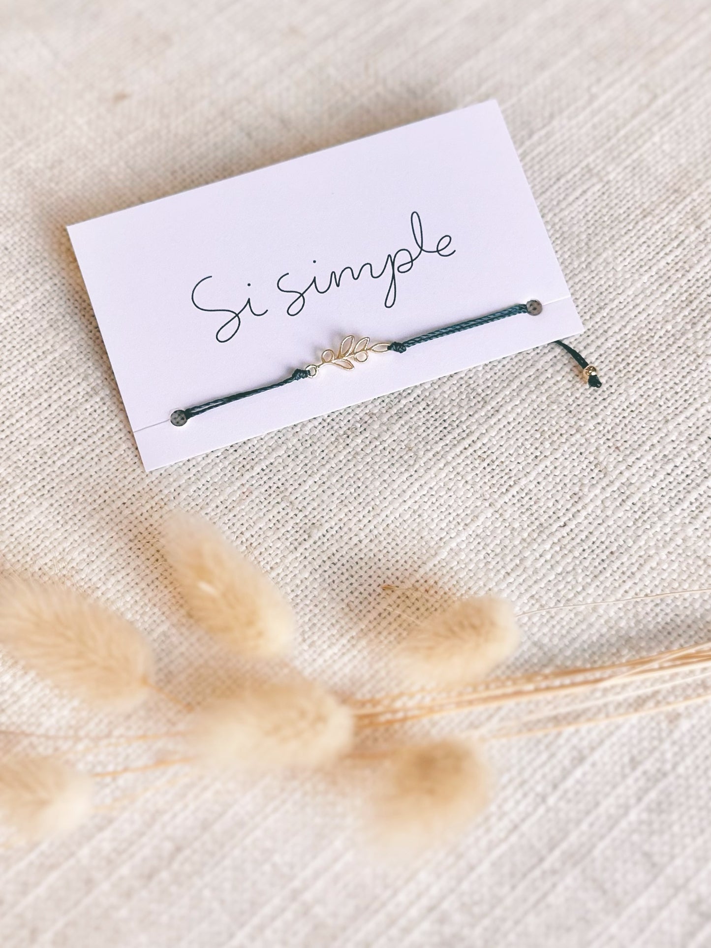 Bracelet Olivier - Vanille & Or