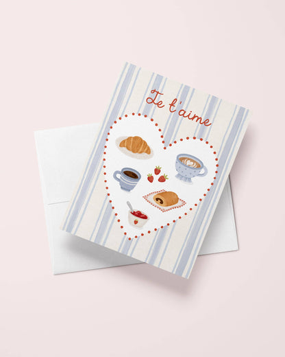 Carte De Souhait - Déjeuner des amoureux