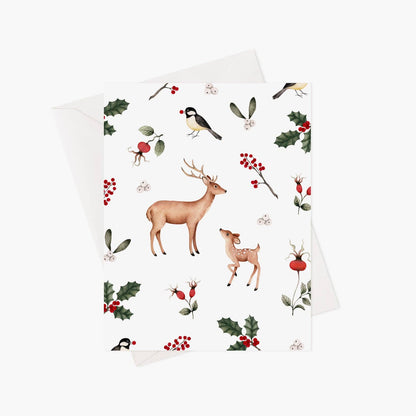 Carte De Noël - Noël Rustique