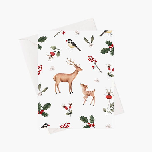 Carte De Noël - Noël Rustique