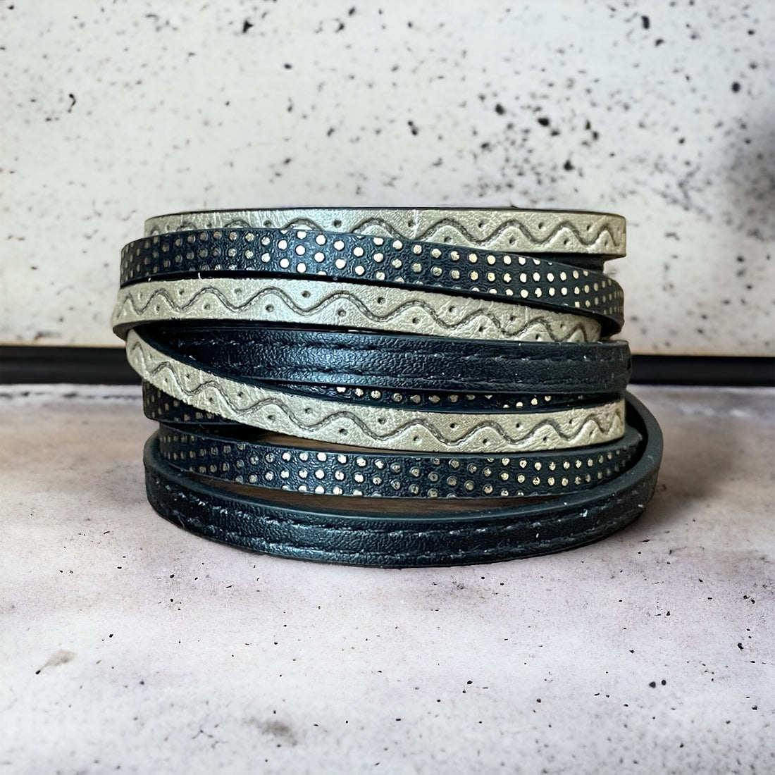 Bracelet Cuir - Vague