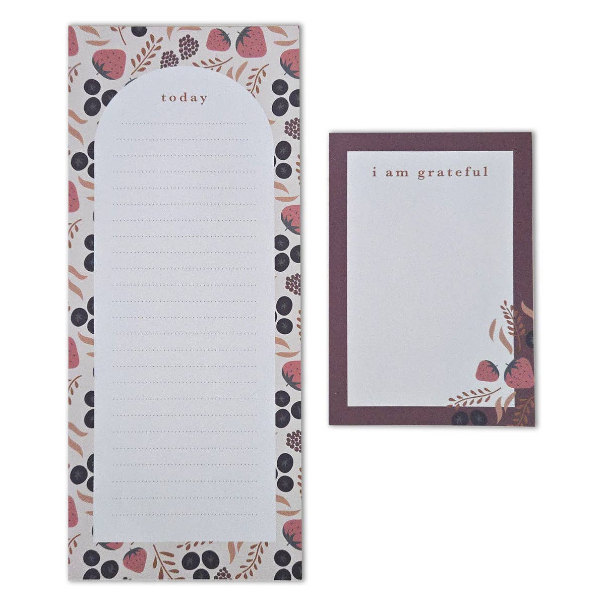 Bloc-Notes - Ensemble De 2 - Fruits